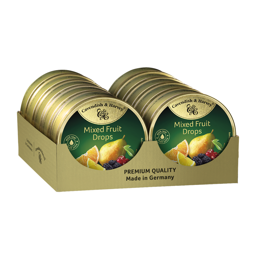 Cavendish and Harvey Mixed Fruit Drops Tin 200g Candy Bar Sydney